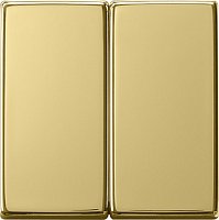 Лицевая панель Gira ClassiX для 2-кл. выключателя латунь